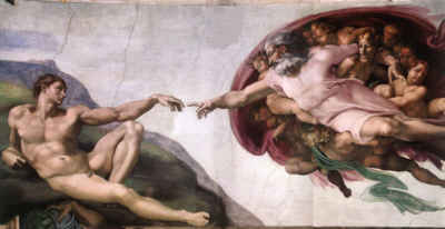 Michelangelo Buonarotti, Die Erschaffung Adams,