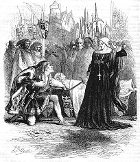 John Gilbert, Richard und Lady Anne, Illustration fr Howard Staunton's The Works of Shakespeare (1867)