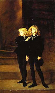 John Everett Millais. The Princes in the Tower, 1878. l auf Leinwand, Royal Holloway and Bedford New College.