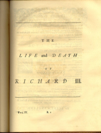 King Richard III. (digitale Rekonstruktion der Printausgabe von 1725 in sechs Bnden)
