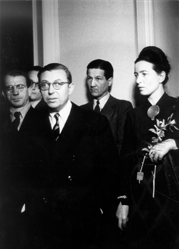Jean-Paul Sartre und Simone de Beauvoir Berlin, Oktober 1947 Photographie Deutsches Historisches Museum, Berlin Inv.-Nr.: BA 79 633/44 