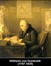Willhelm von Humboldt (1767-1835)