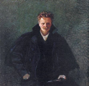 August Strindberg, Christian Krogh, 1893